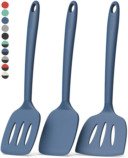 Coukre 3 Pack Silicone Spatula Set, Heat Resistant to 500°F, BPA-Free