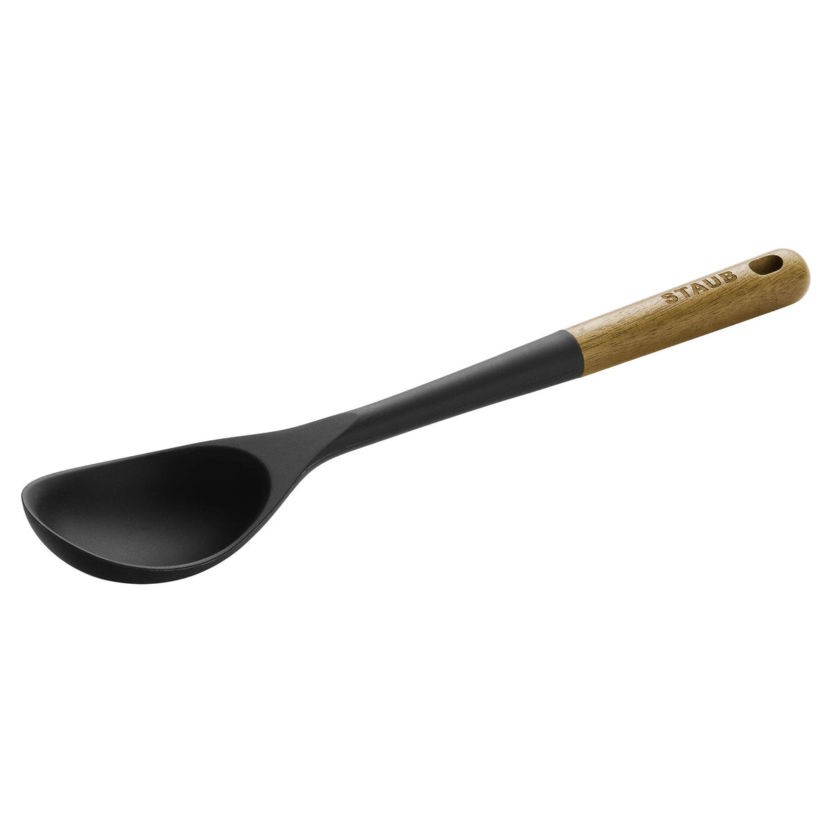 Staub Soup Ladle, Cooking Utensil, Non-Stick Silicone, Black