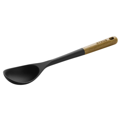 Staub Soup Ladle, Cooking Utensil, Non-Stick Silicone, Black