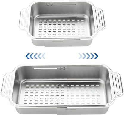 4 In 1 Collapsible Colander for Kitchen,304 Stainless Steel