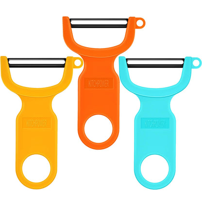 Original Vegetable Peeler Carbon Steel Blade 3-Pack Red/Green/Yellow