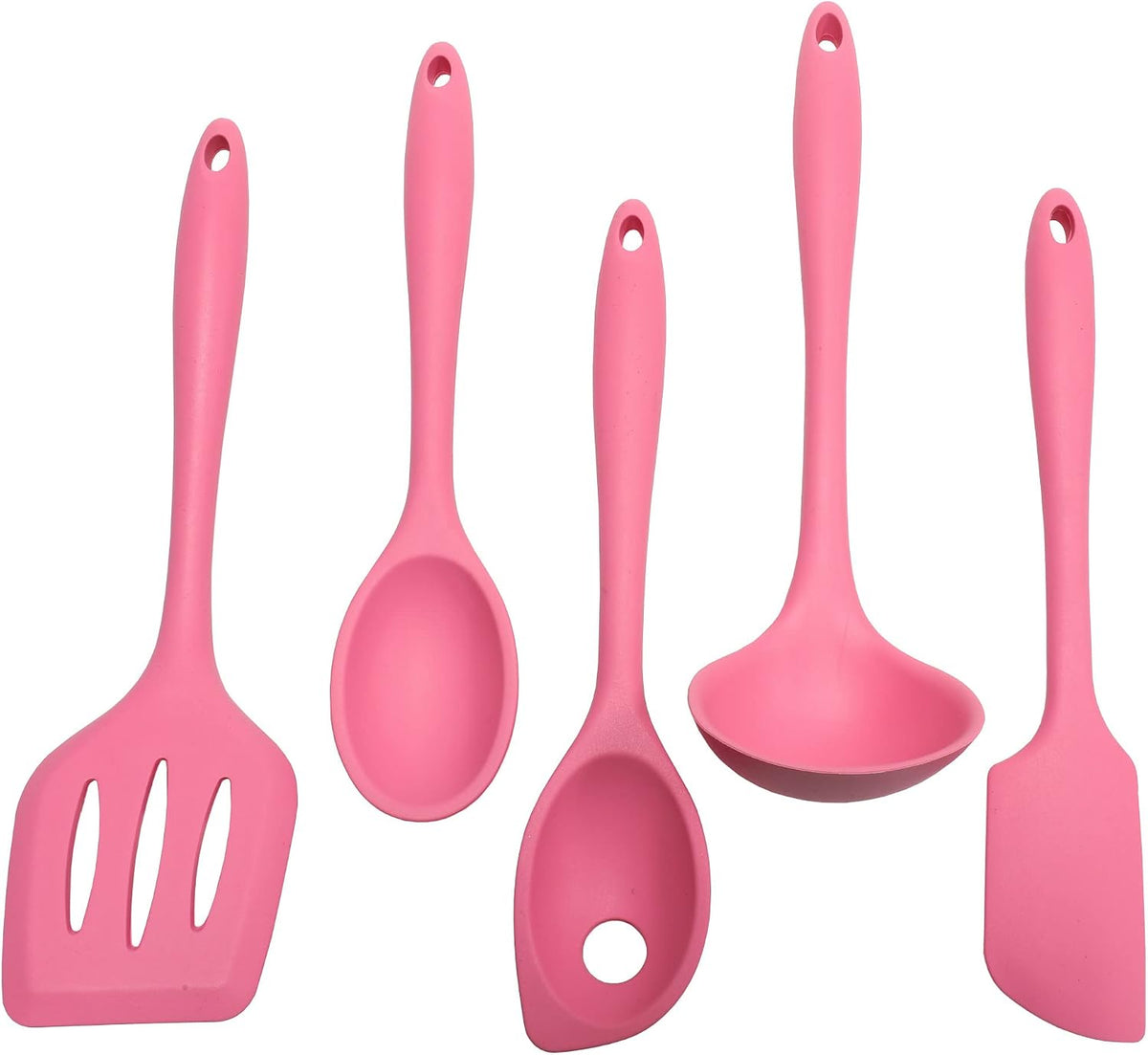 Chef Craft Premium Silicone Cooking Ladle, 11.25 inch, Pink