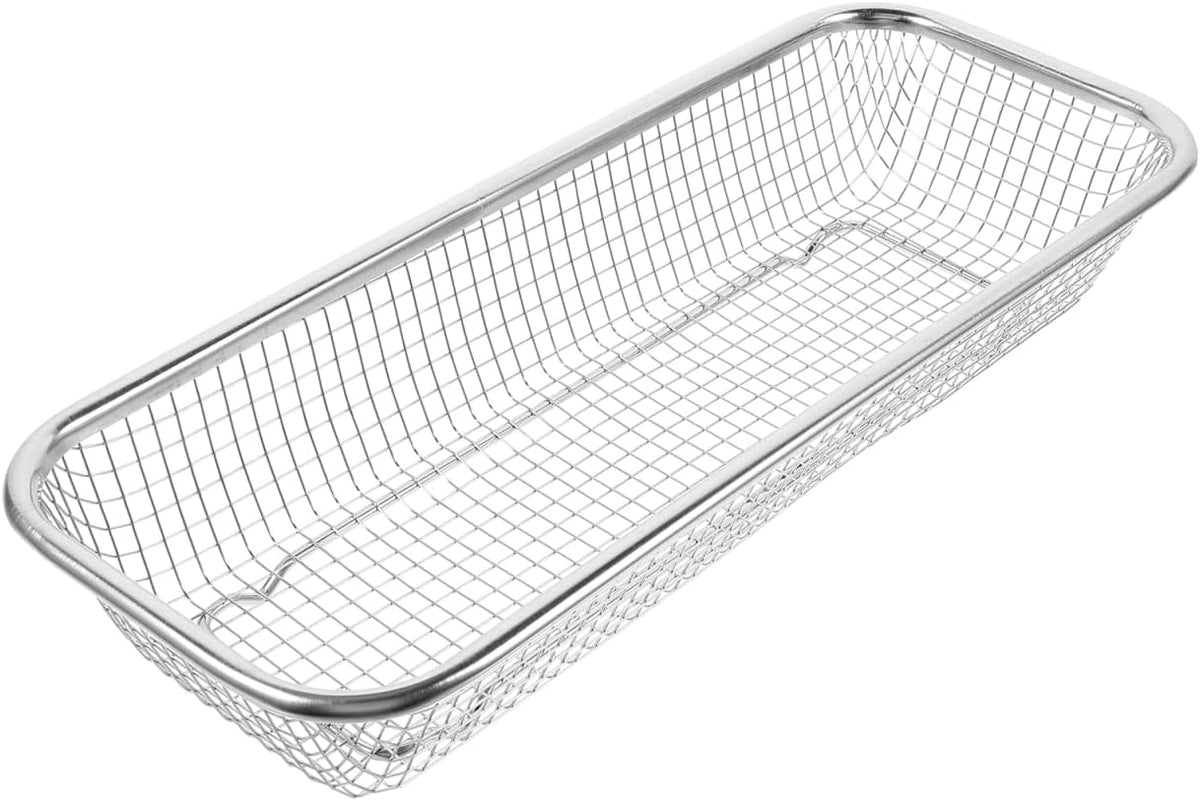 Ciieeo Thickened Drain Basket 12.20X4.72X2.16In Kitchen Colander for Fruit and Vegetable Washing Draining and Storage Multi-Purpose Sink Basket