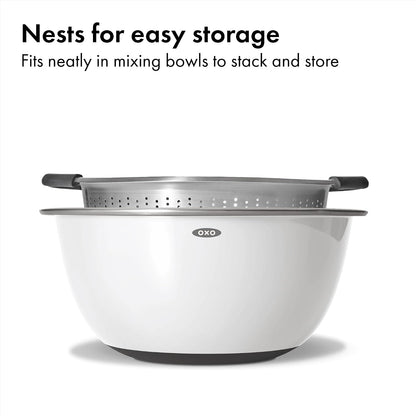 OXO Good Grips Strainer - 5 Qt Capacity, Stainless Steel