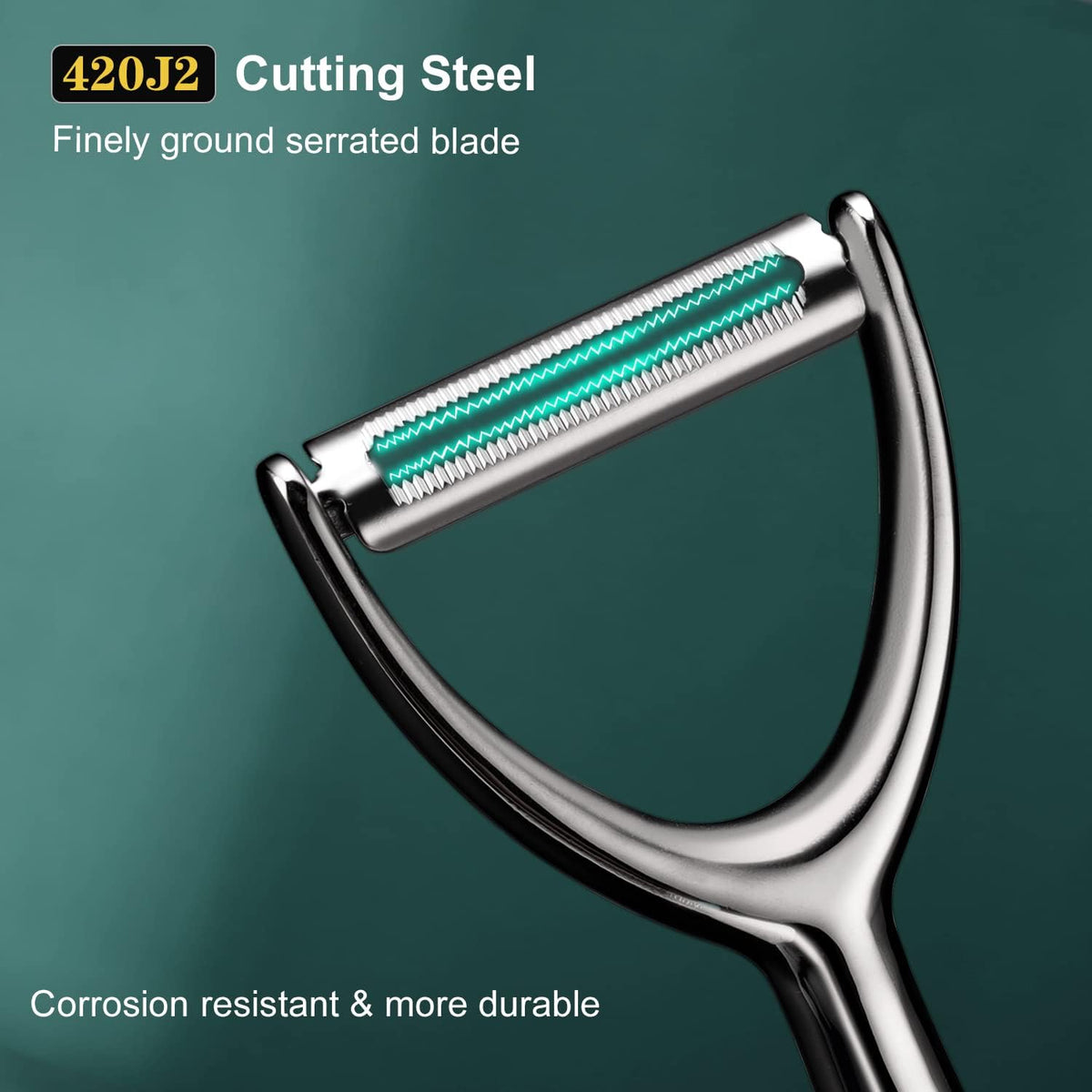 SUCCFLY Vegetable Peeler Stainless Steel, Premium Potato Peeler for Kitchen