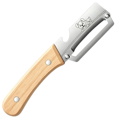 Vegetable Peeler Wooden Handle Sharp Stainless Steel Blade for Fruit
