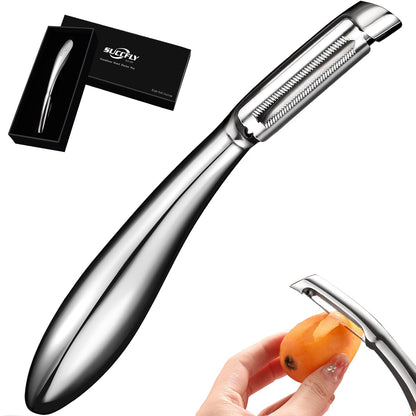 SUCCFLY Vegetable Peeler Stainless Steel, Premium Potato Peeler for Kitchen
