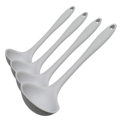 Chef Craft Premium Silicone Cooking Ladle, 11.25 inch, Red