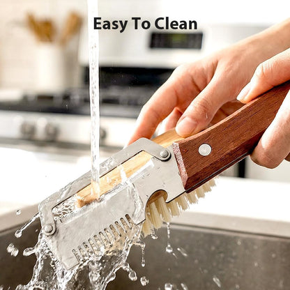 2026 Upgrade Vegetable Peeler With Wooden Handle, Stainless Steel Wide Blade Potato and Carrot Peeler, 3-in-1 Veggie Peeler With Scallion Shredder and Bottle Opener for Kitchen, Camping and Trave