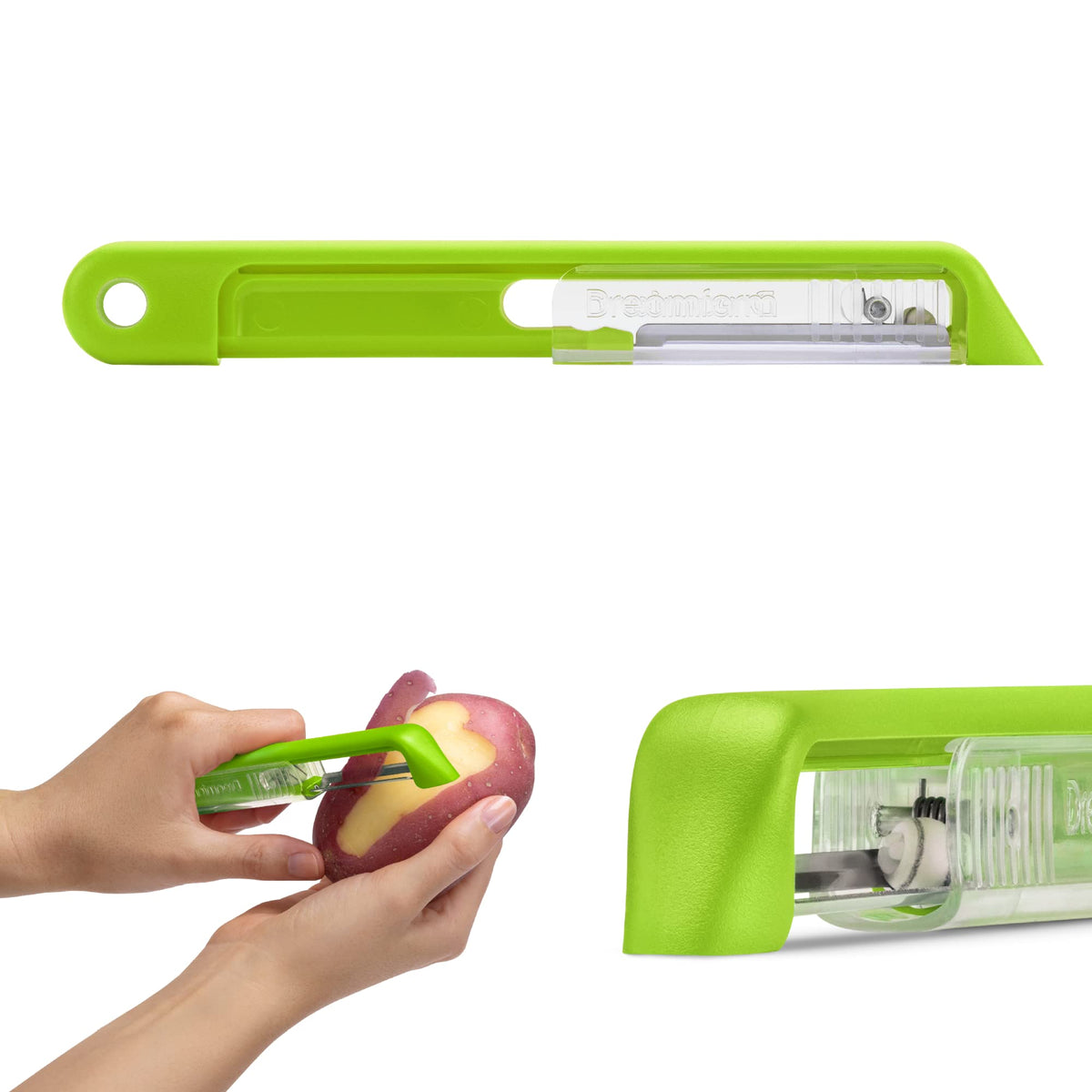 Dreamfarm Sharple Self-Sharpening Vegetable Peeler - Red