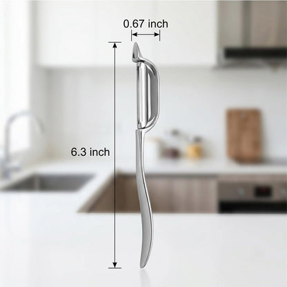 Vegetable Peeler for Kitchen with 2 Orange Citrus Peelers 1 Brush