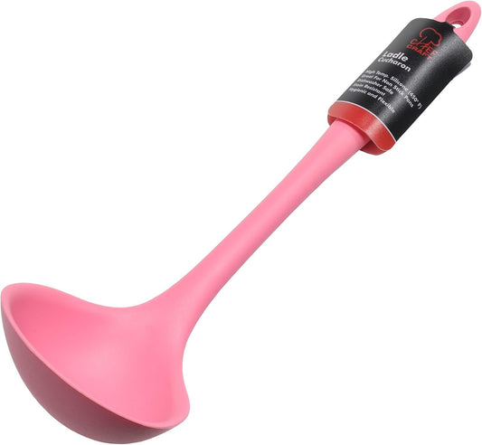 Chef Craft Premium Silicone Cooking Ladle, 11.25 inch, Pink