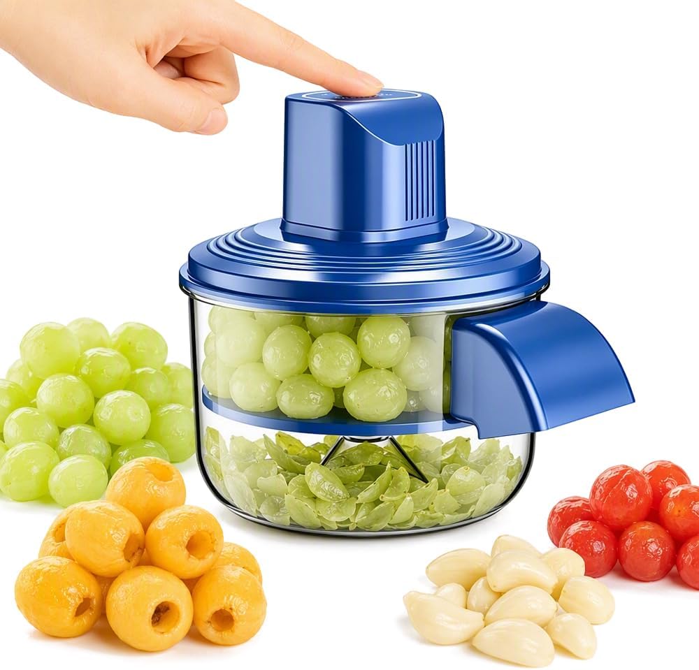 2026 New Fruit and Vegetable Peeler, Electric Automatic Potato Peeler, Blue