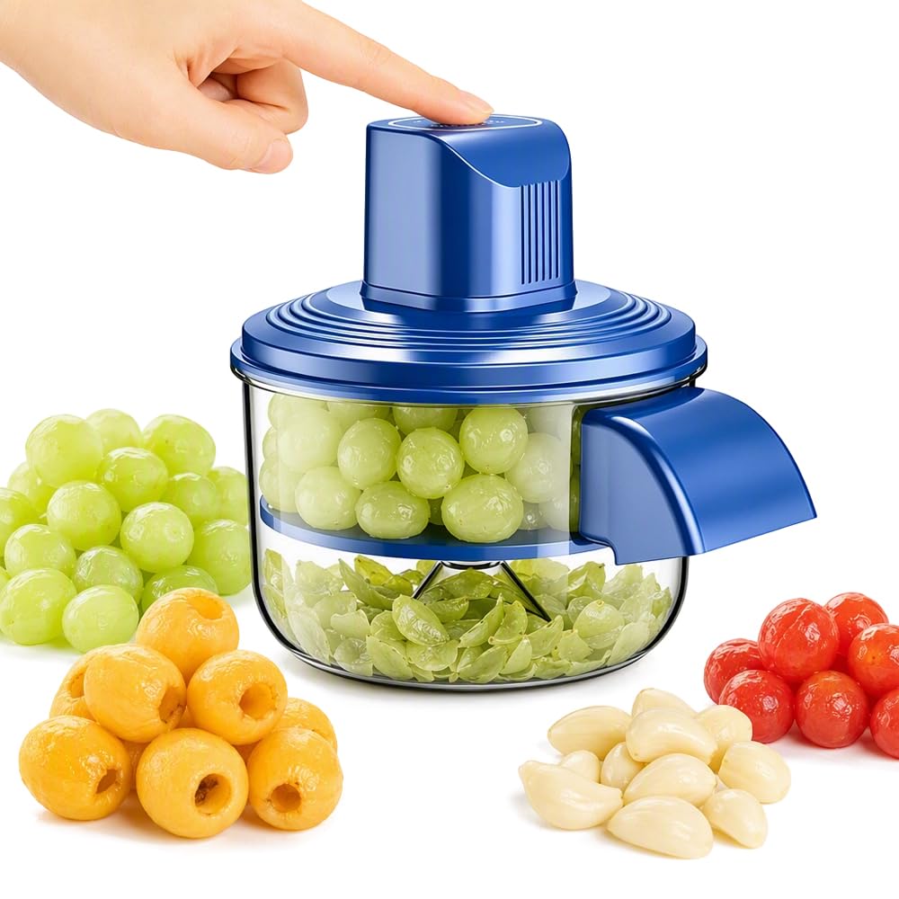 2026 New Fruit and Vegetable Peeler, Electric Automatic Potato Peeler, Blue