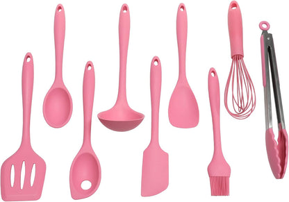 Chef Craft Premium Silicone Cooking Ladle, 11.25 inch, Pink