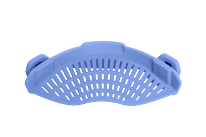 AUOON Clip On Strainer Silicone for All Pots, Standard 8.86 x 3.55in, Black