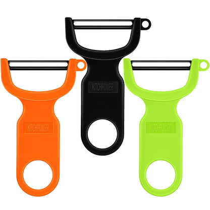 Original Vegetable Peeler Carbon Steel Blade 3-Pack Red/Green/Yellow