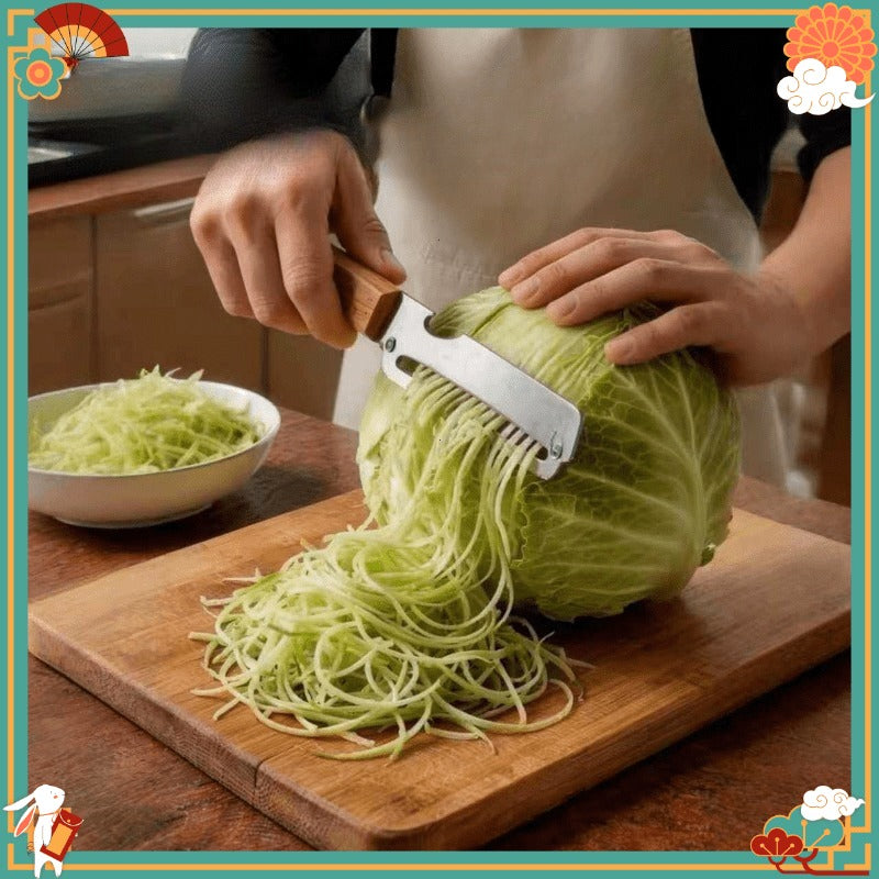 Multifunctional Onion Chopper for Domestic, Industrial, and Commercial Use, Chive Slicer, Peeler, Bottle Opener, Three-in-one Kitchen Grater, Peeler and Vegetable Slicer, Sturdy Stainless Steel with Onion Chopper - Multifunctional Kitchen Tool.