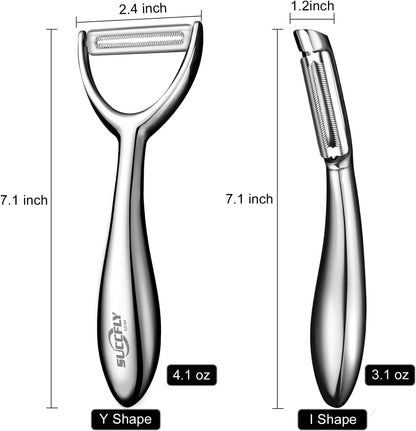 SUCCFLY Vegetable Peeler Stainless Steel, Premium Potato Peeler for Kitchen