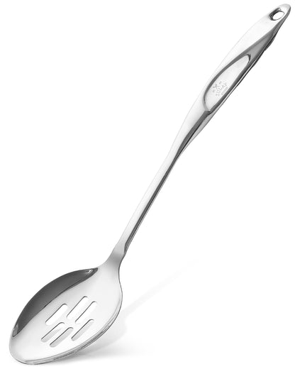 Zulay Kitchen Premium Soup Ladle - 12" Stainless Steel with Non-Slip Silicone Handle