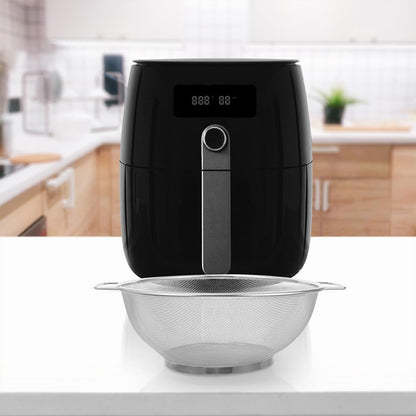 Fine Mesh Oil Strainer Basket with Dual Handles 18cm Stainless Steel Food Strainer Colander for Frying and Draining Vegetables Fruits Kitchen Use Style