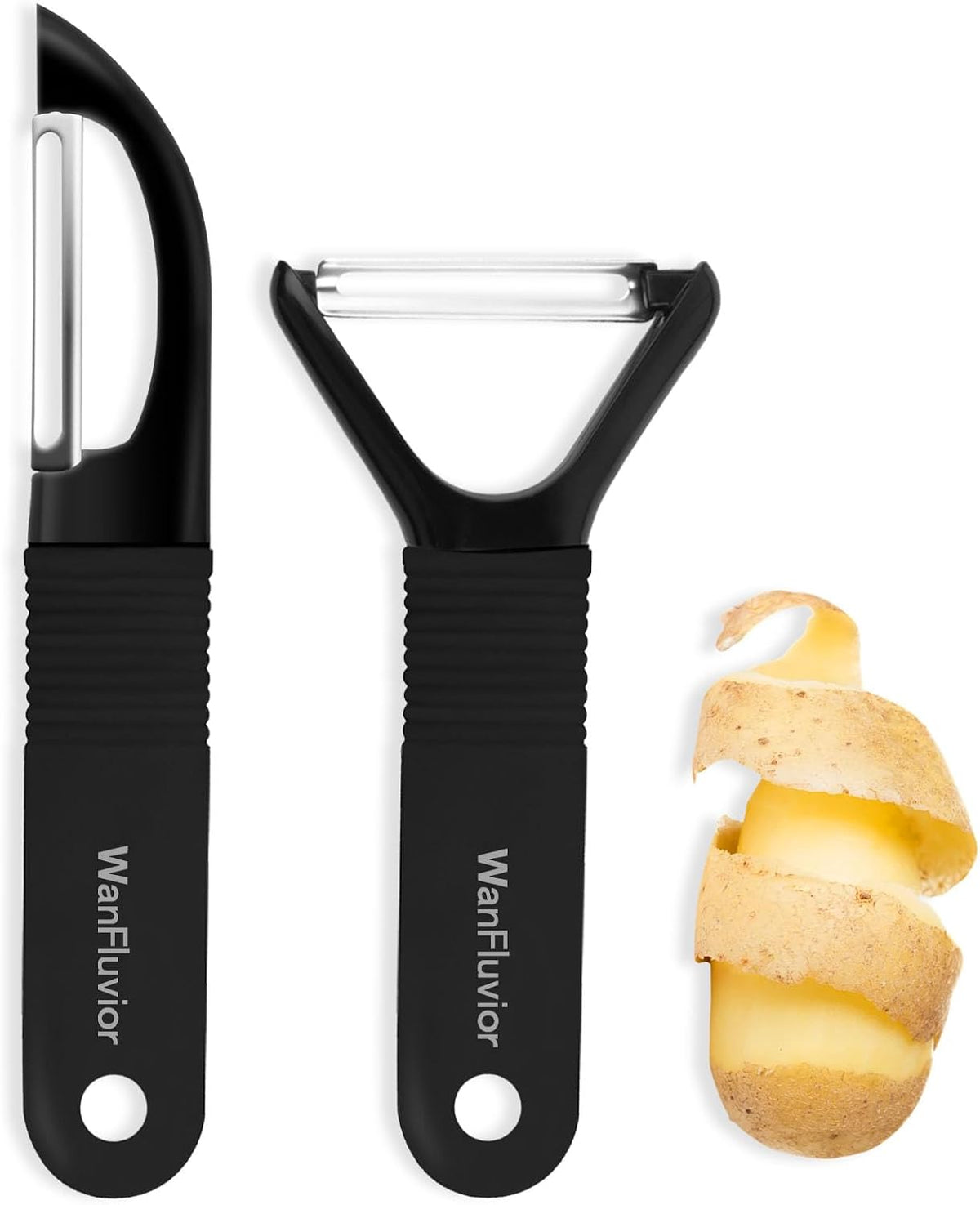 Peelers for Kitchen, Swivel Vegetable Peeler and Y-Shaped Potato Peeler