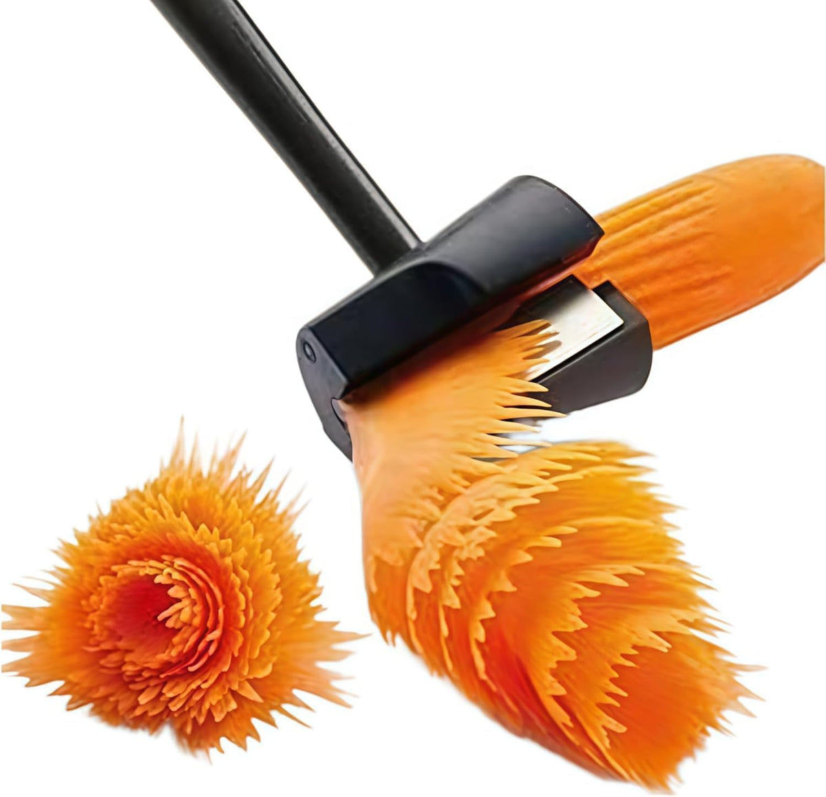 Spiral Vegetable Slicer and Peeler, Kitchen Tool for Carrots, Radishes, Potatoes, Handheld Design