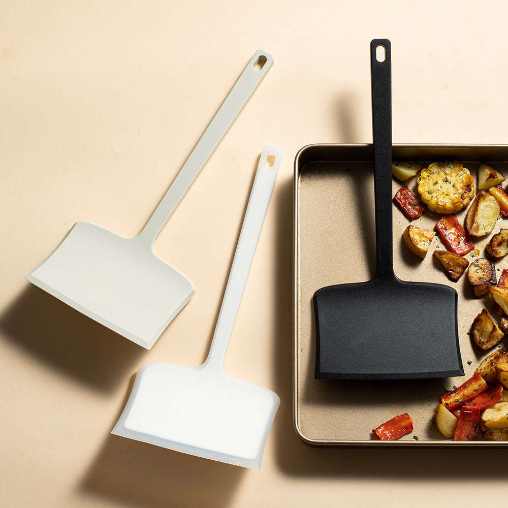 SHAON Silicone Wide-Face Frying Spatula Household Non-Stick Pan Tamagoyaki Spatula Kitchen Non-Stick Pan Cooking Silicone Wide-Mouth Frying Spatula