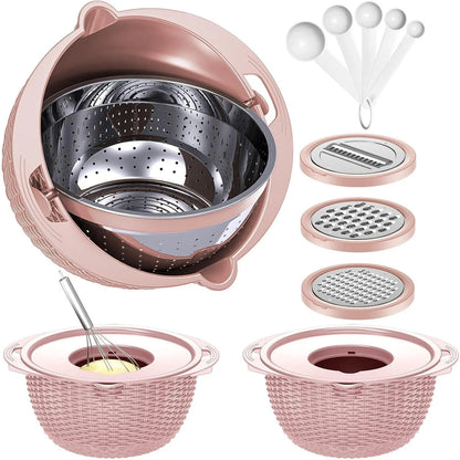 Over the Sink Colander - Strainers and Colanders - Sink Strainer Basket - Expandable Fine Mesh Strainer with Rubber Grip for Veggie, Fruits, Pasta,  Kitchen Essentials (9.5W x 13.4-21.3L x 3.3H)
