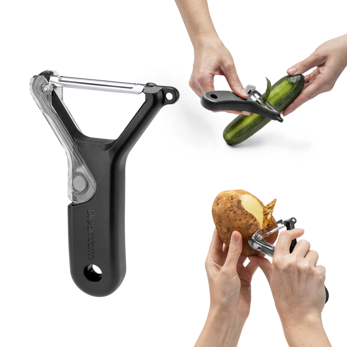 Dreamfarm Sharple Self-Sharpening Vegetable Peeler - Red