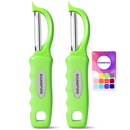 Swivel Vegetable Peeler Soft Comfort Handle Sturdy Long-Lasting 1Pcs Black