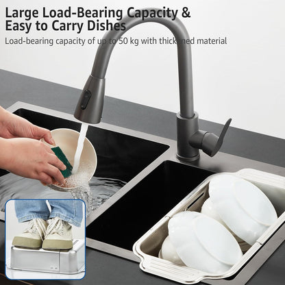 4 In 1 Collapsible Colander for Kitchen,304 Stainless Steel