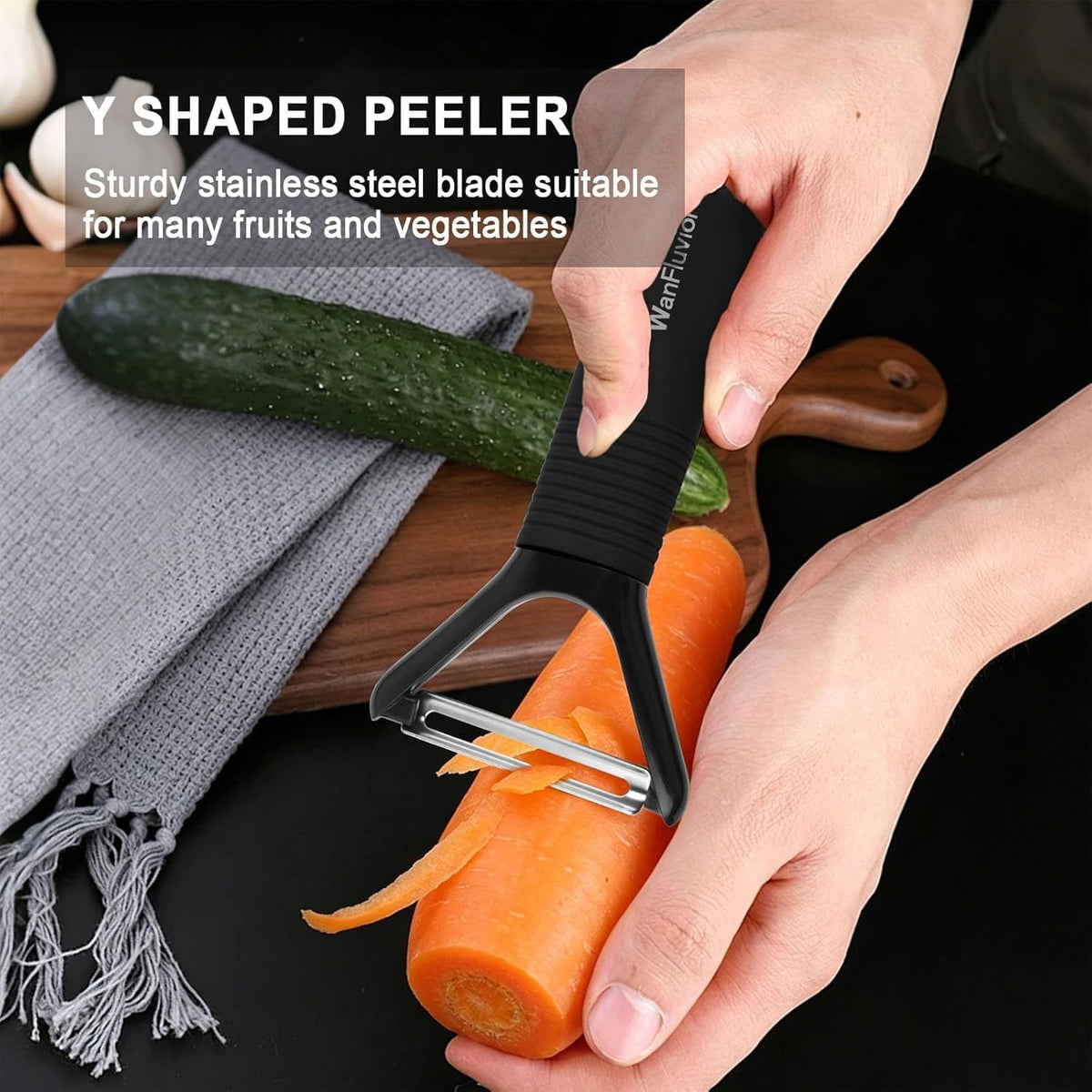 Peelers for Kitchen, Swivel Vegetable Peeler and Y-Shaped Potato Peeler