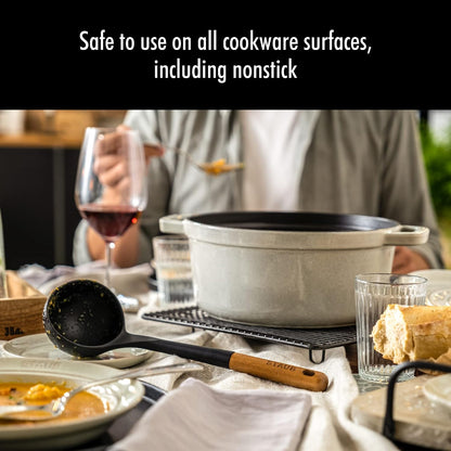 Staub Soup Ladle, Cooking Utensil, Non-Stick Silicone, Black