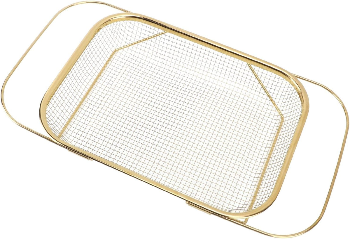Over the Sink Colander Strainer, Stainless Steel Colander Strainer Basket, Fine Mesh Basket for Home Kitchen(13L x 10W x 3H in)