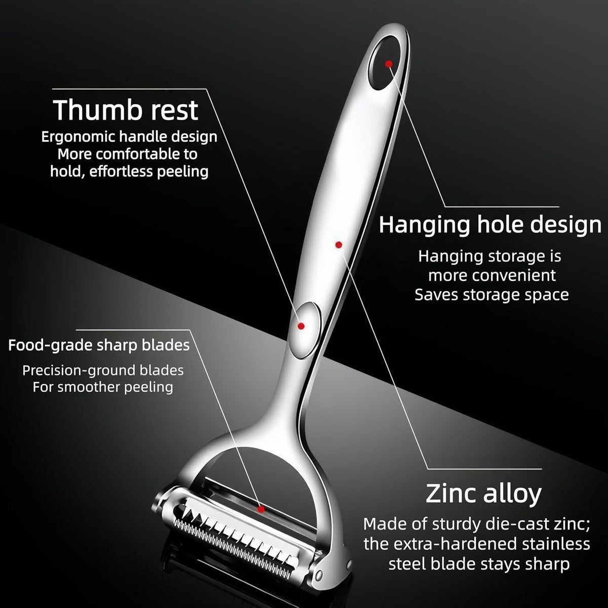 Multifunction Vegetable Peeler Julienne Peeler for Kitchen