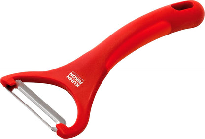 Kuhn Rikon Piranha Y Peeler with Serrated Stainless Steel Blade, Green, 6.25 inches