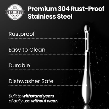 Gourmet Easy Vegetable Peeler Ultra Sharp Stainless Steel Blade (I Peeler)