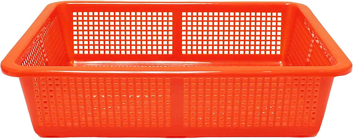 Thunder Group 14.25" x 11.25" plastic square colanders, comes in each
