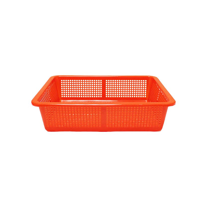 Thunder Group 14.25" x 11.25" plastic square colanders, comes in each