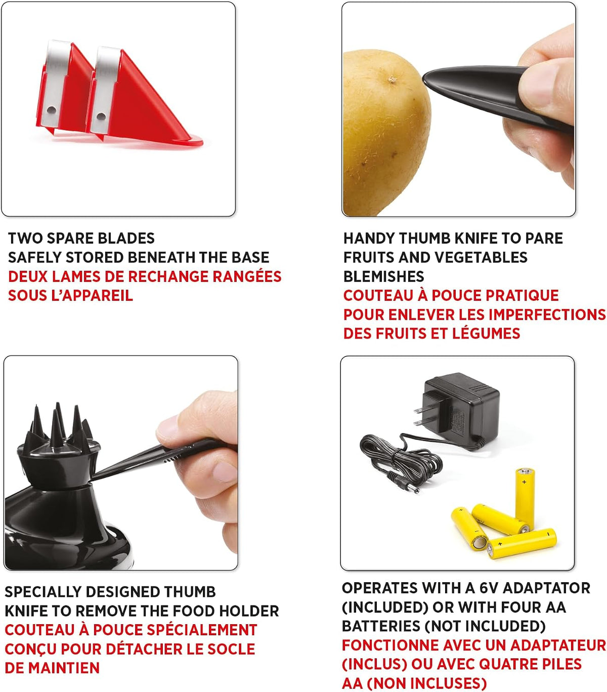 Starfrit Rotato Express Electric Peeler for Potatoes, Fruits & Vegetables