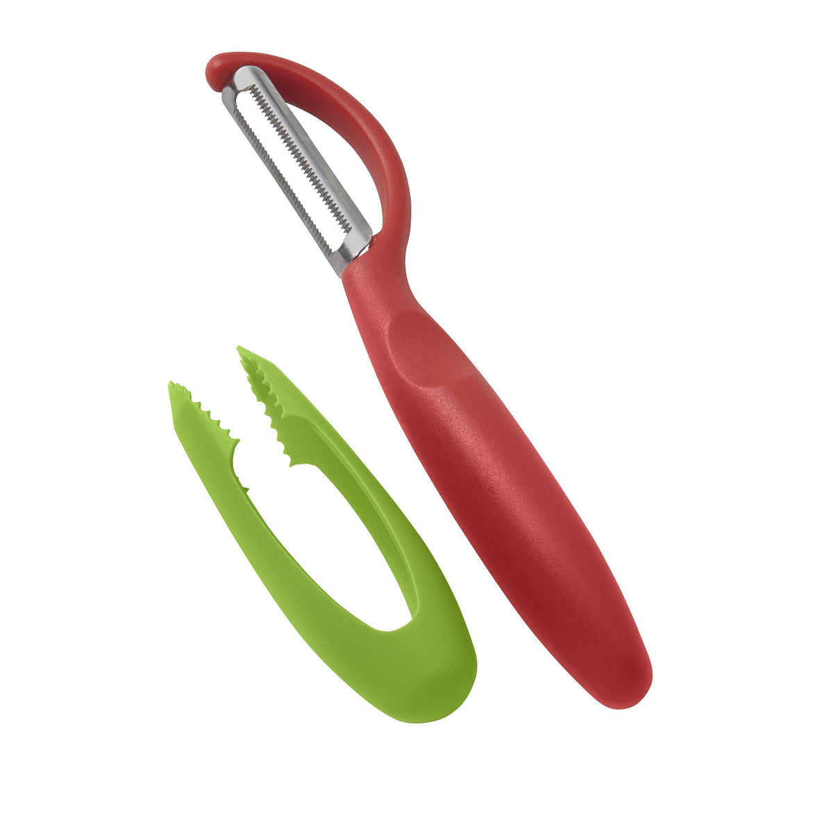 Kuhn Rikon Serrated Piranha “Swivel” Peeler 7.25” Green