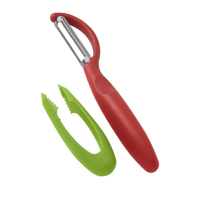 Kuhn Rikon Serrated Piranha “Swivel” Peeler 7.25” Green