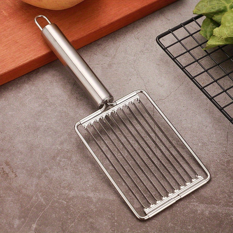 Stainless Steel Tomato & Egg Slicer | Manual Fruit & Vegetable Cutter for Perfect Slices | Kitchen Gadget for Salads, Sandwiches & Breakfast Prep | Durable 403 Stainless Steel Construction