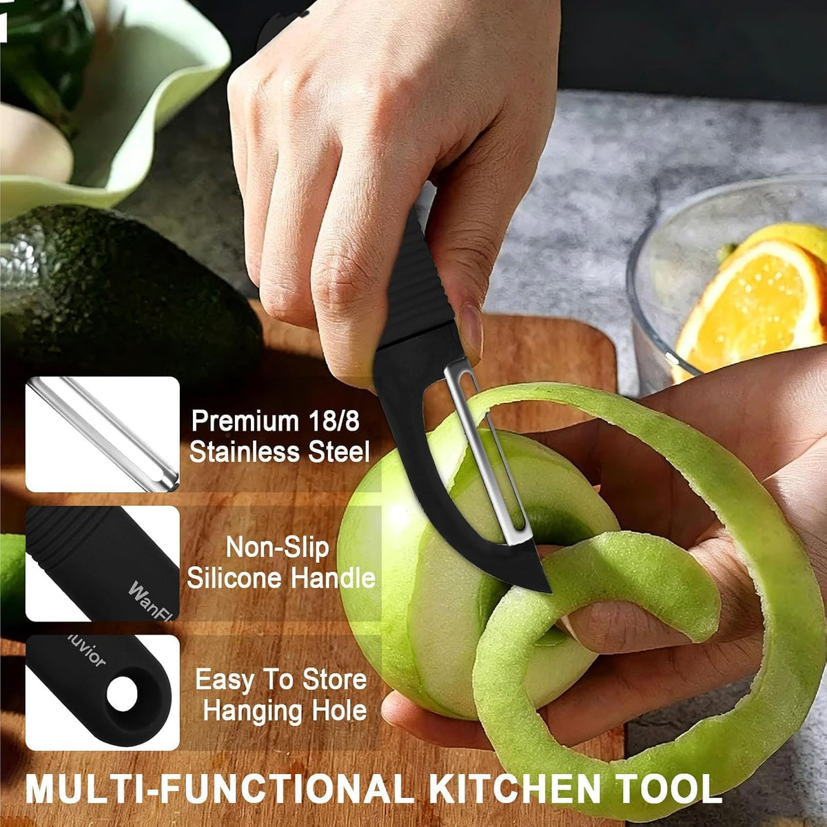 Peelers for Kitchen, Swivel Vegetable Peeler and Y-Shaped Potato Peeler