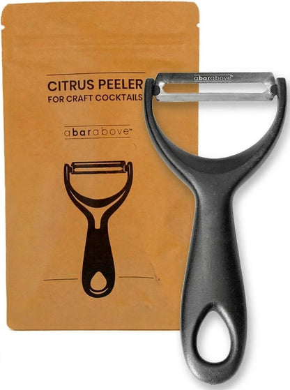 A Bar Above Citrus Peeler, Stainless Steel Fruit Peeler, Silver Finish