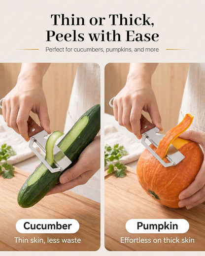 2 PCS Multifunctional Vegetable Peeler for Kitchen, 3-In-1 Stainless Steel Potato Peeler with ABS Handle and Bottle Opener, Ergonomic Handheld Peeler Knife with Hanging Hole for Fruits, Vegetables