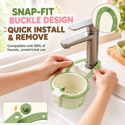 2Pcs 2026 New Cactus Kitchen Sink Strainer Basket, Hanging Sink Drain Basket, Multifunctional Hanging Sink Drain Basket, Household Kitchen Sink Food Waste Filter Basket, Green + Pink