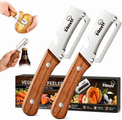 2-in-1 Multifunctional Vegetable Peeler with Bottle Opener