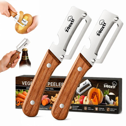 2-in-1 Multifunctional Vegetable Peeler with Bottle Opener